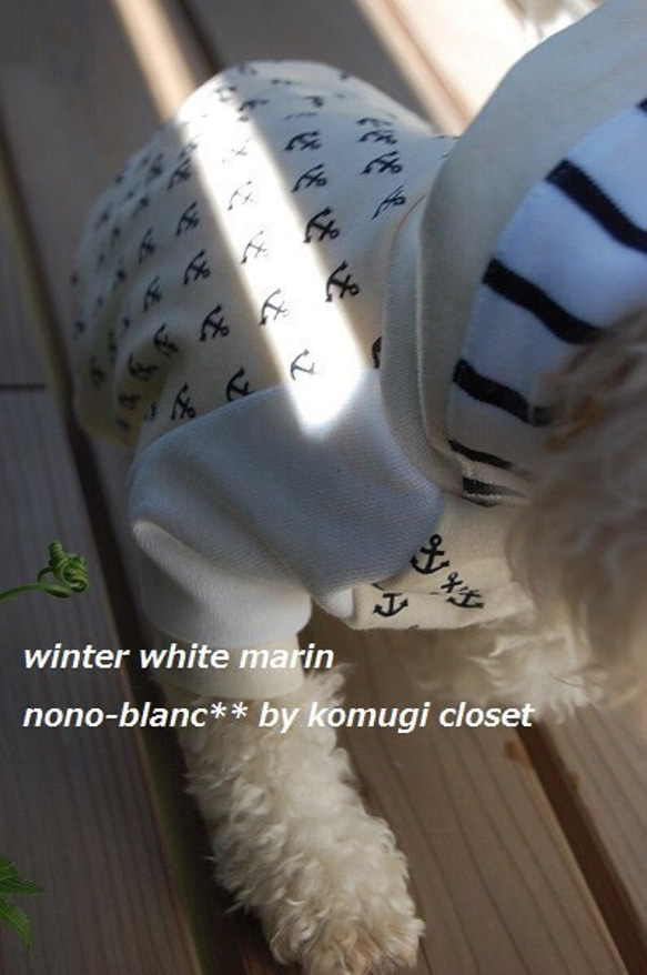 winter white marin**** パーカー 2枚目の画像