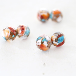 14KGF oystercopperturquoise 12mm pierce[kgf3515] 2枚目の画像