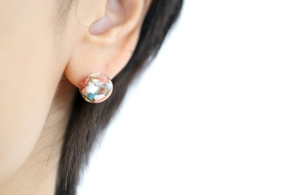 14KGF oystercopperturquoise 12mm pierce[kgf3515] 6枚目の画像