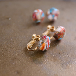 14KGF oystercopperturquoise 12mm pierce[kgf3515] 8枚目の画像