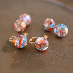 14KGF oystercopperturquoise 12mm pierce[kgf3515] 10枚目の画像