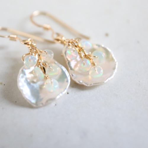 14KGF opal pearl pierce [kgf3535] ピアス（フック・チェーン