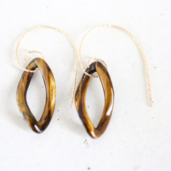 14KGF tiger's eye pierce[kgf3599] 1枚目の画像