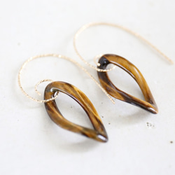 14KGF tiger's eye pierce[kgf3599] 2枚目の画像