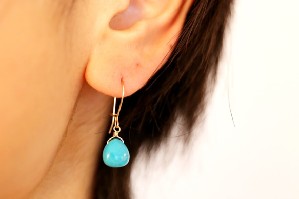 14KGF turquoise pierce[kgf3616] 6枚目の画像