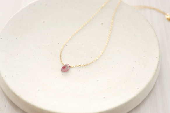 14KGF watermelontourmalin necklace[kgf3622] 3枚目の画像