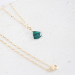 14KGF　Lsize　emerald necklace[kgf3721] 5枚目の画像
