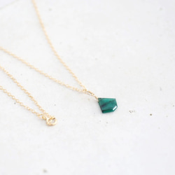 14KGF　Lsize　emerald necklace[kgf3721] 1枚目の画像