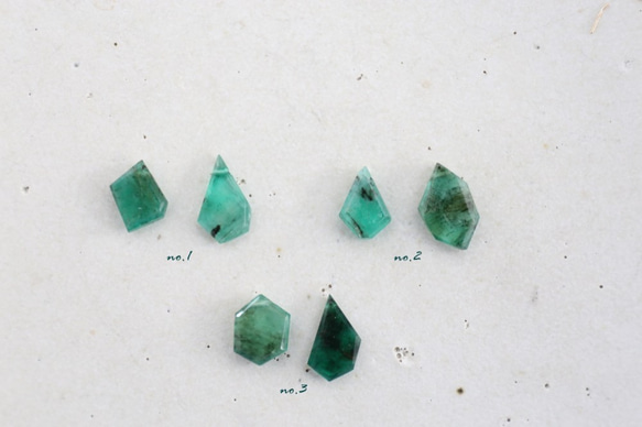 14KGF Msize　emerald pierce[kgf3719] 3枚目の画像