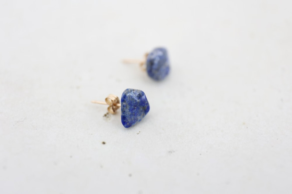 14KGF lapis lazuli pierce[kgf3783] 3枚目の画像