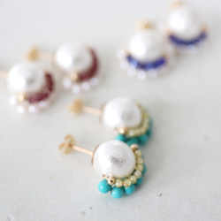 14KGF cotton pearl pierce[kgf3835] 4枚目の画像
