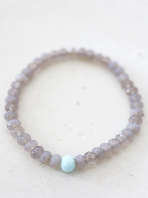 larimar grayonyx bracelet [kgf3868] 4枚目の画像