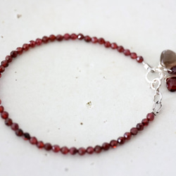 SILVER925 garnet bracelet[br3835] 4枚目の画像