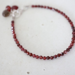 SILVER925 garnet bracelet[br3835] 5枚目の画像