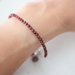 SILVER925 garnet bracelet[br3835] 7枚目の画像