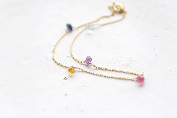 (14kgf)sapphire　anklet[ar073] 1枚目の画像