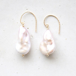 14KGF keshipearl pierce(1)[kgf0517] 1枚目の画像