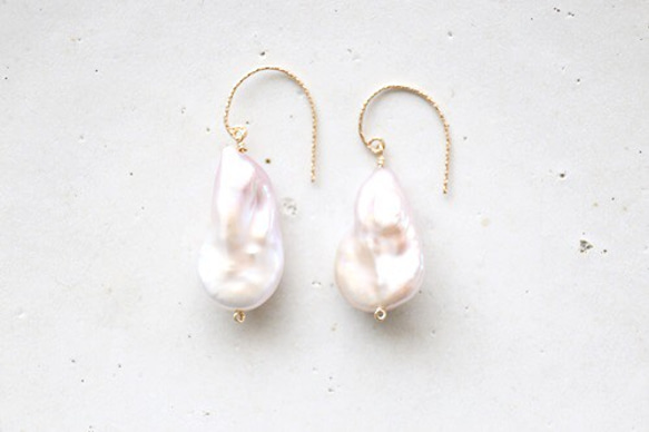 14KGF keshipearl pierce(1)[kgf0517] 1枚目の画像