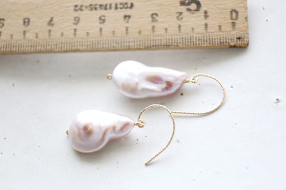 14KGF keshipearl pierce(1)[kgf0517] 3枚目の画像