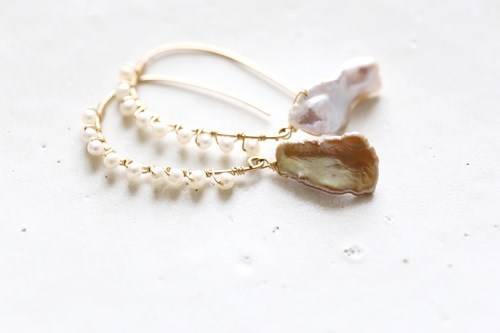 14KGF　pearl pierce[kgf0362]
