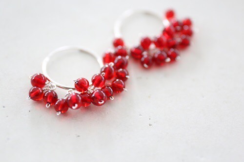 SILVER925 redamber pierce[kgf0630] 5,772円