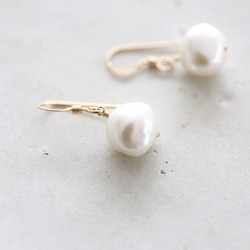 14KGF baroque pearl pierce[kgf0632] 2枚目の画像