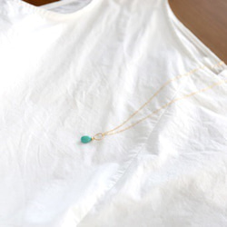 14KGF　Sleeping beautyturquoise　necklace　[nc1189]大 6枚目の画像