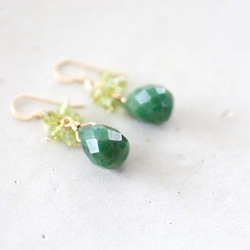 14KGF peridot pierce[kgf0703] 1枚目の画像