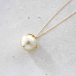 14KGF　south sea pearl　necklace [nc1211] 3枚目の画像