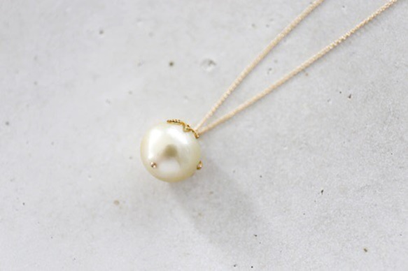14KGF　south sea pearl　necklace [nc1211] 3枚目の画像