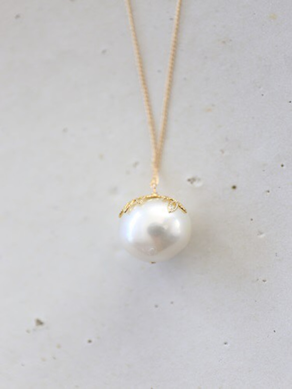 14KGF　south sea pearl　necklace [nc1221] 2枚目の画像