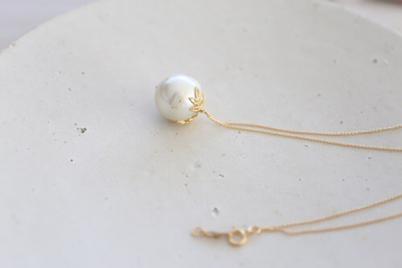 14KGF　south sea pearl　necklace [nc1221] 3枚目の画像