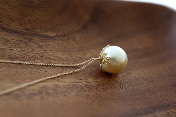 14KGF　south sea pearl　necklace [nc1223] 1枚目の画像