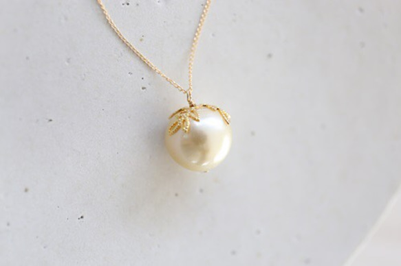 14KGF　south sea pearl　necklace [nc1223] 3枚目の画像