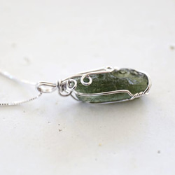 SILVER925　moldavite necklace [nc1225] 2枚目の画像