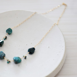 14KGF chrysocolla necklace[nc1226] 1枚目の画像