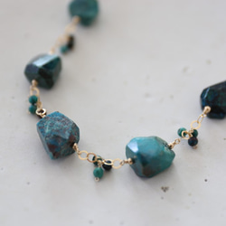 14KGF chrysocolla necklace[nc1226] 5枚目の画像