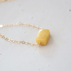 14KGF amber necklace[nc1228] 6枚目の画像