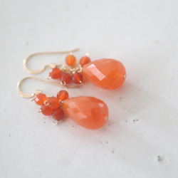 14KGF carnelian pierce[kgf3210] 3枚目の画像