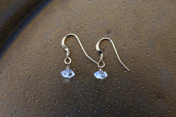 14KGF herkimer diamond pierce[kgf3263] ピアス（フック・チェーン