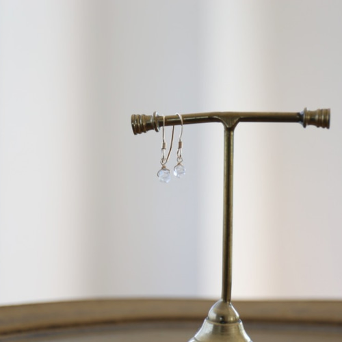 14KGF herkimer diamond pierce[kgf3263] ピアス（フック・チェーン