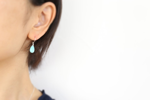 SILVER925 amazonite pierce[kgf3282] 5枚目の画像