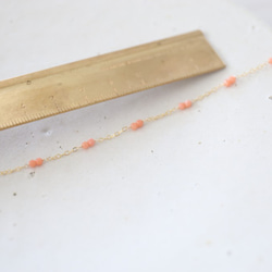 14KGF coral bracelet[kgf3338] 4枚目の画像