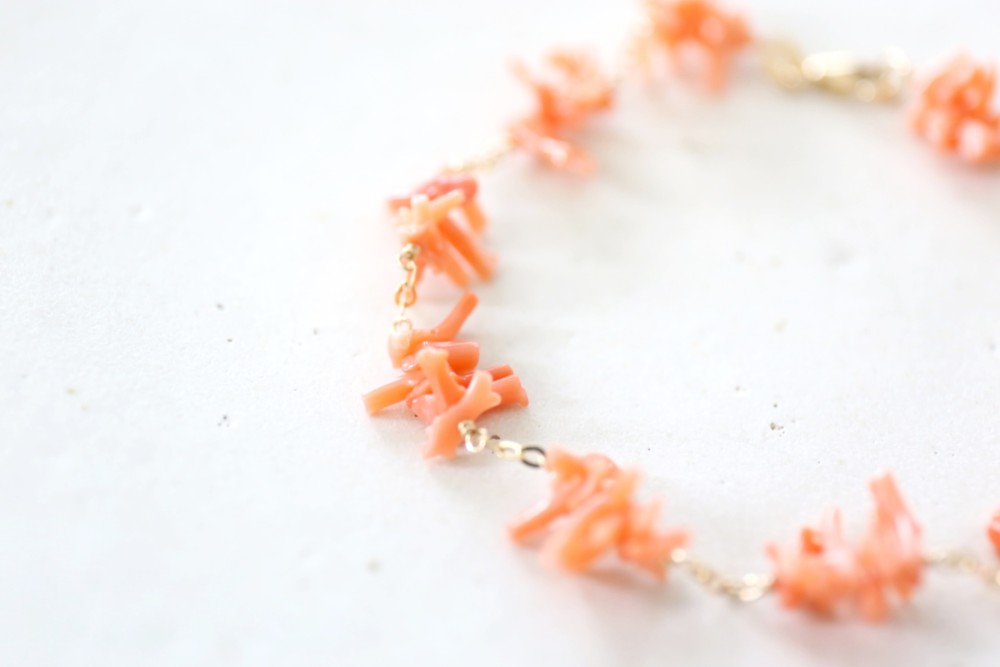 14KGF coral brecelet[kgf3361]