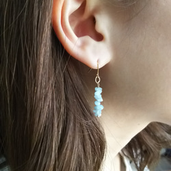 ささみ様♡【新品】 天然 アクアマリン ピアス pt900 キャッチ付き Amazon | pt900 天然 サンタマリア アクアマリン 3.5mm ピアス