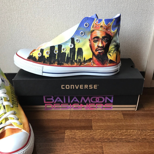 converseペイントオリジナルシューズ スニーカー 株式会社ヘケト