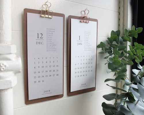 カレンダー用 クリップボード（クリップ ブロンズ） カレンダー 大枝