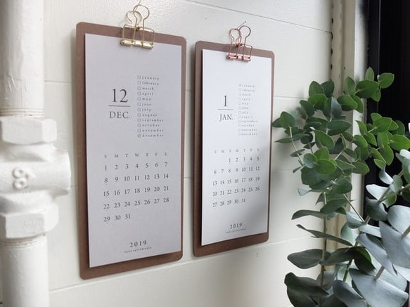 カレンダー用 クリップボード（クリップ ブロンズ） カレンダー 大枝