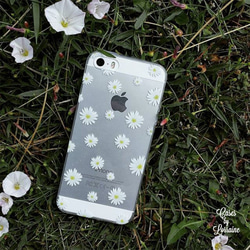 ※ iPhone 7・7 Plus・6/6s・6 Plus・5/5s・SE※ 雛菊 白色小花圖案手機殼 透明軟殼 第5張的照片