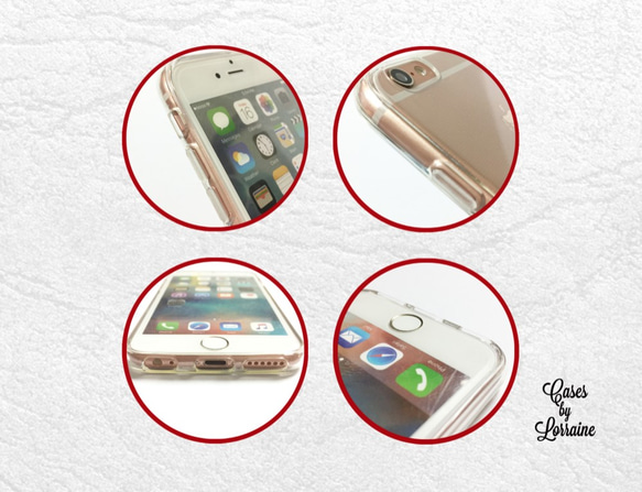 ※ iPhone 7・7 Plus・6/6s・6 Plus・5/5s・SE※ 綉球花手機殼 透明軟殼 可免費加字♡ 第2張的照片